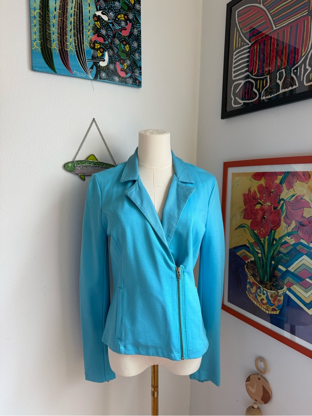 NWT PJK Patterson J. Kincaid moto blazer size m